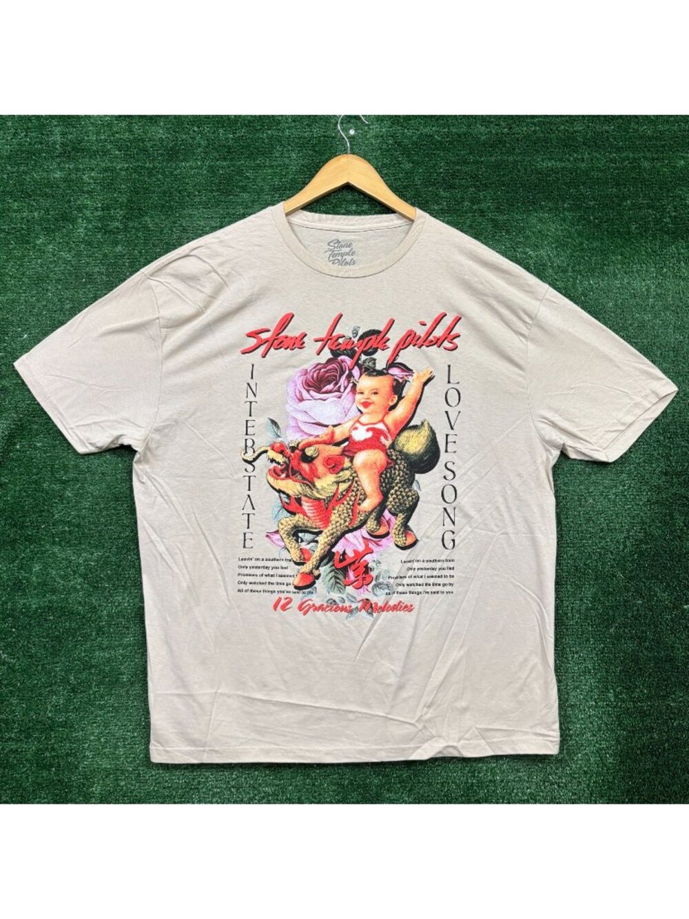 Stone Temple Pilots Purple Interstate Love Song Rock Band T-Shirt Size 2XL